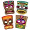 Party Central Club Pack of 12 Multi-Color Hawaiian Luau Tiki Halloween Halloween Masks - One Size